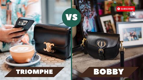 celine triomphe vs dior bobby|Celine Triomphe VS Dior Bobby Bag .